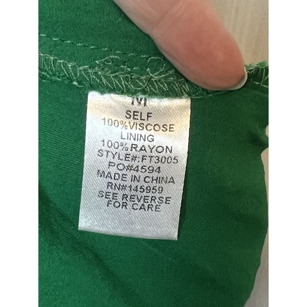 Dress Forum green floral crop top Size M womens - Picture 5 of 6